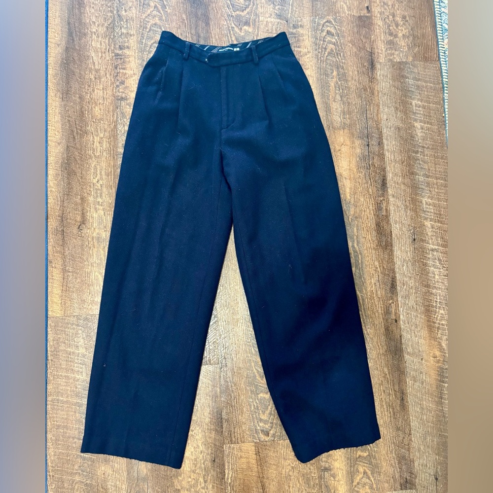 Inès de la Fressange X Uniqlo High Waisted Pleated Trousers